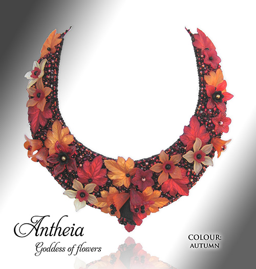 Beaded Jewellery, Antheia, Autumn, by Alison Nash