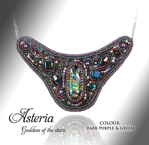 Beaded Jewellery, Asteria, Pink, by Alison Nash
