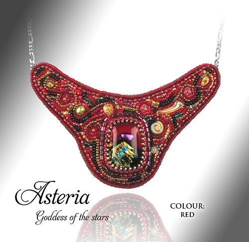 Beaded Jewellery, Asteria, Pink, by Alison Nash