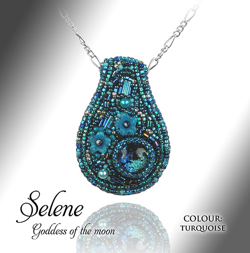 Beaded Jewellery, Selene, Turquoise, by Alison Nash